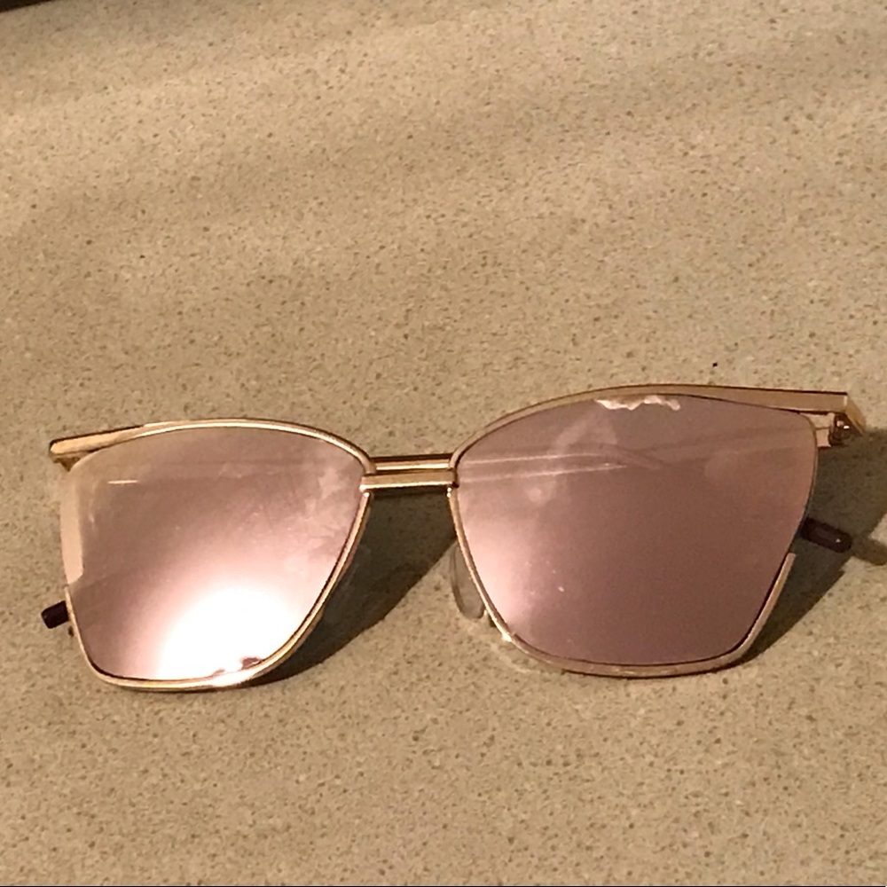Pink/Gold Mirrored Sunglasses